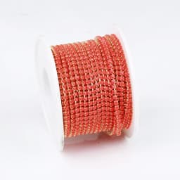 5yards 2mm Top Grade More Colors Acrylic Rhinestone Cup Chain Apparel Rhinestone Trim Sewing Strass Cup Chain For DIY Clothing