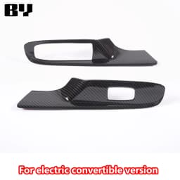 For Chevrolet Corvette C8 2020-2024 Car Accessory ABS Carbon Fiber Car Console Gear Shift Panel Cover door armrest Trim Sticker