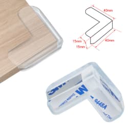 8pcs Child Baby Safety Silicone Protector Table Soft Transparent Children Anti Collision Table Corner Edge Protection Cover