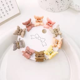 10PCS Cute Star Butterfly Small Hair Claw Crab Hair Clips Girls Childs Mini Cartoon Hair Clamps Baby Headwear Accessories Sets