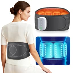  Cordless Heating Waist Belt with 3 Airbag Decompression Modes 4 Heat Lumbar Support Massager Lower Back Massager