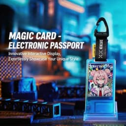 Monicard Magic Card Electronic Pass Badge NFC Bluetooth Smart Digital Badge Customizable GIF Screen Anime Trendy Pendant Gifts