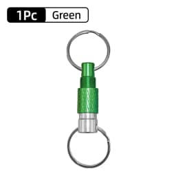 Dual Split Detachable Keychains Key Ring Quick Release Portable Metal Key Holder For Handy Outdoor Tool Accessories Mini Buckle