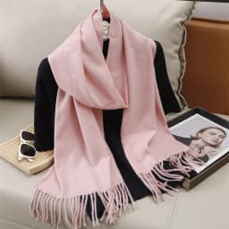 51Color Solid Women Winter Scarf Warm Thicken Cashmere Shawl Outdoor Tassels Pashmina Lady Wrap Windproof Scarves Fashion Luxury
