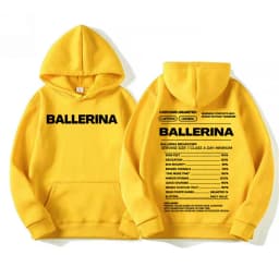Funny Ballet Dancer Gift Letters Print Hoodies Men Women Clothing Fashion Aesthetic Sweatshirts Fleece Casual Long Sleeve Hoodie