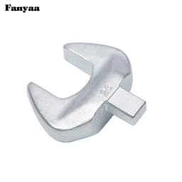 Fanyaa Square Drive 9x12 Open End Wrench Interchangeable Torque Head, Individual Crowfoot Wrench Full Polish 7-19mm