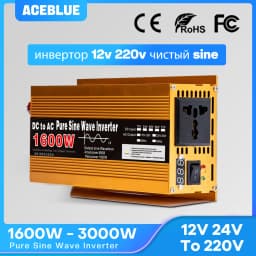 Inverter 12v 220v Pure Sine Wave 1600W-3000W Transformer Convert Multi-function Socket Converter Car inverter