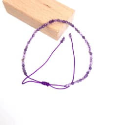 Faceted Gemstones 2-3mm Beads Hand Woven Adjustable Bracelet Lapis Lazuli Crystal Turquoise Choker Men Female Jewelry Party Gift