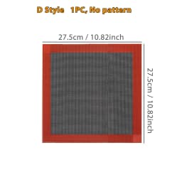Reusable Perforated Silicone Baking Mat & Steaming Mesh, Non-Stick Oven Liner with Eclair & Round Choux Puff Pattern for Cookies