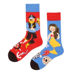 mandarin duck Men's and Women's Socks Original AB Trendy Socks Medium High Tube Socks Flower Fruit Animal Cartoon Cotton Socks