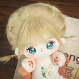 20cm Cute Idol Doll Plush Cotton Star Dolls Kawaii Stuffed Baby Toy Plushie Bell Orchid With Avocado Clothes Kid Collection Gift