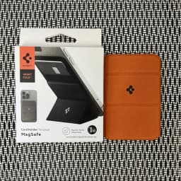 Spigen Leather Smart Fold For MagSafe Card Holder For iPhone 18 17 Air 12 13 14 Plus 15 16 17 Pro Max Folding Bracket Card Bag