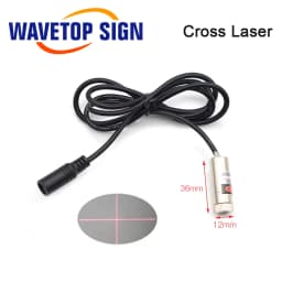 WaveTopSign Adjustable Pointer Laser Beam Module 10x30mm 12x32mm 12x40mm Locator Red Laser Line Positioner