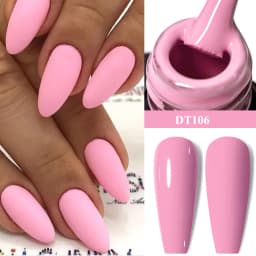 MEET ACROSS 7ml Orange Red Pink Gel Nail Polish Laser Sparkling Soak Off Semi Permanent Nail Art UV Gel Varnishes Spring Summer