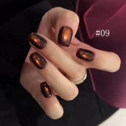 10ML 1-10PCS Winter New Style Hot Selling Black Nails Brown Nails Glass Bead Magnet Cat Eye Nail Polish Nail Set Nail Supplies