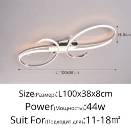 Modern Floor LED Ceiling Light Remote Control Nordic Ceiling Lamp For Living Room Bedroom Dining Room Home Indoor Lighting Decor