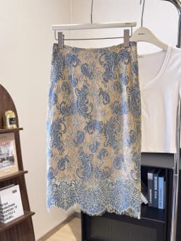 New In 2026 High-waisted Slit Bodycon Midi Skirt Women's Summer Sexy Elegant Slimming Lace Skirts