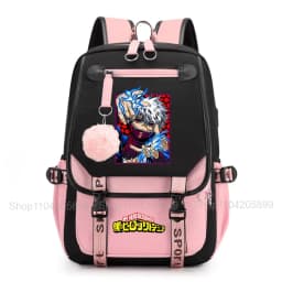 My Hero Academia Anime Print Student Backpack Lightweight Casual Daypack for Girls School Travel