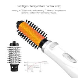 Automatic Rotating Hot Air Brush 2 In 1 Hair Salon Hair Brush Comb Straightener Brush And Volumizer Hot Air Brush For Home