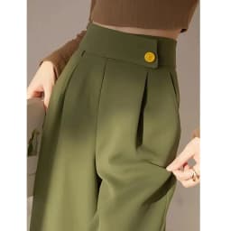 Ladies Wide-leg Suit Pants 2025 Spring Summer High Waist Casual Femme Trousers Design Sense Professional Women's Straight Pants