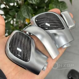Car Gear Lever Upgrade Carbon Fiber Material Side Cover Suitable for Volkswagen Golf 7 GTI R Tiguan Passat B7 B8