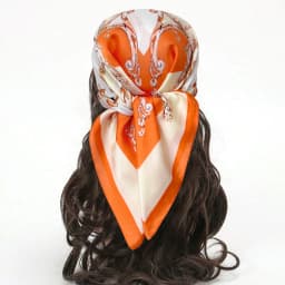 Luxury Print Imitation Silk Square Scarf Women Spring Neck Tie Shawl Wraps Female Hair Hand Wrist Headkerchief Hijab Bandana
