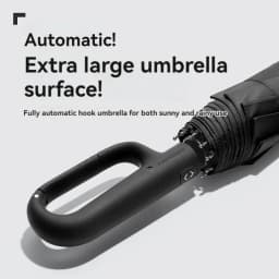 Fully Automatic Umbrella for Men And Women with Ring Buckle Design Large Rib Strong Sunshade Double Umbrella Folding Compact