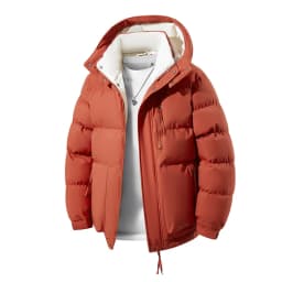 Men Plus Size Hooded Cotton Coat L-8XL Winter Thickened Warm Puffer Jacket for Big Tall Guys 140kg Casual Versatile Trendy Style