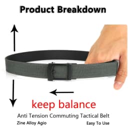TUSHI New Military Belt for Men Sturdy Nylon Metal Automatic Buckle Police Duty Belt Tactical Outdoor Girdle IPSC Accessories