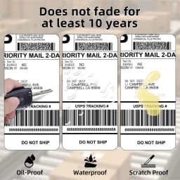 4x6 Inch Direct Thermal Label 100/200/300 Sheets Adhesive Shipping Labels Paper for 9220/9210/246S DHL UPS Express Barcode