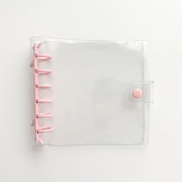 A7 Square Binder Notebook Cover Photo Sticker Collect Grid Blank Diary Agenda Planner Paper Cover School Stationery