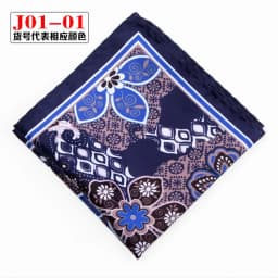 Men Pocket Square Print Real Satin Small Square Scarf Gentleman Business Suit Shirt Chest Scarf Handkerchief 24*24cm