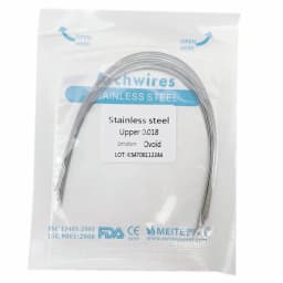 10pcs/pack Dental Orthodontic Stainless Steel Round/Rectangular Wire Ovoid Form Dentist Material Dental Arch Wire