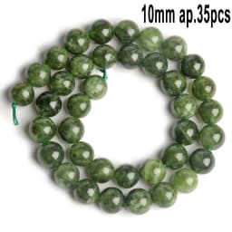 Natural Stones Green Canada Jade Beads Round Faceted Geometric Shape Loose Jewelry Beads for Making Bracelets DIY Accessories
