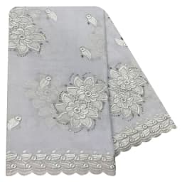High Quality 100% Cotton Fabric Rayon Cotton Thread Eembroidered Scarf African Women Hijab Muslim Scarf Dubai Excellent Style