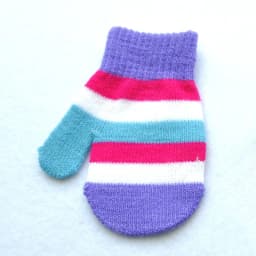 Baby Gloves For 1-4Y Children Winter Warm Patchwork Knitted Mittens Kindergarten Student Full Finger Gloves Knitting Kids Gloves