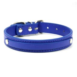 24 PCS Wholesale Plain PU Leather DIY Name ID Dog Collar Custom Letters Charms Puppy Cat Neck Strap Collars for Small Medium Dog