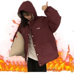 Two-sided Wear Cotton-padded Jacket Korean Winter Coat Women Thickened Parka Hooded Down Cotton Coat Windproof Puffer Jacket New