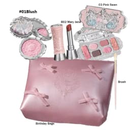 Flower Knows Makeup Set Box Full Swan Bear Garden Collection Embossed Blush Shine Lipstick Kit Foundation All in Maquiagem Kit