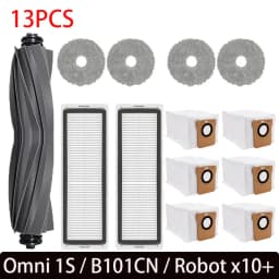 For xiaomi x10 plus accessories Mijia Omni 1S B101CN Robot Vacuum Main Side Brush Filter Mop Dreame L10s Ultra / S10 Pro Parts