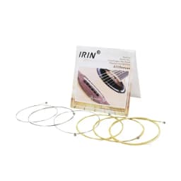 6Pcs/Set Acoustic Guitar Strings A104 Stainless Steel Mercerized Strings Silver Plated Copper Alloy Wound Guitar Accessories
