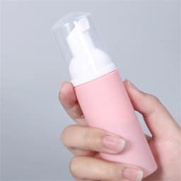 50ml Small Foam Dispenser Plastic Pump Bottles Mini Empty Soap Refillable Bottle for Travel Cleaning Cosmetics Packaging