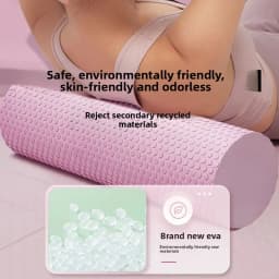 EVA Yoga Foam Roller High Density for Pilates Yoga Muscle Massage and Fitness Sizes 30cm Diameter 10CM Unisex