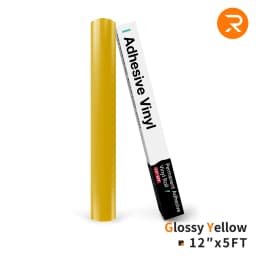 HTVRONT 12"X 5ft Permanent Adhesive Vinyl Roll 30x152cm Glossy Self-adhesive Film For Cricut Craft Art Sign Decal Windows Glass