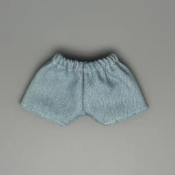 Only clothes, no dolls for 17cm labubu denim shorts 15cm figurine Labubu universal summer shorts Versatile and changeable pants