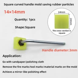 Mold Mirror Polishing Rubber Particle Back Adhesive Sandpaper Ultrasonic Grinding Machine Rubber Head Fire Removal Pattern