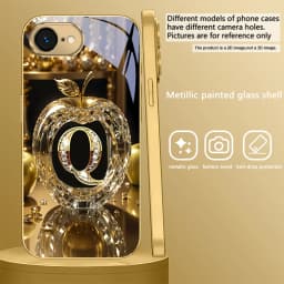 Exquisite Luxury Gold For IPhone 17 Pro Max 16 15 Pro 14 13 Plus 12 Mini 11 17 Air XR 16E 17ProMax Golden Glass Phone Case