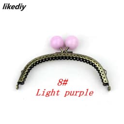1 Piece 12.5 CM Antique Bronze Arc-shaped Candy Head Metal Purse Frame Kiss Clasp DIY Bag Accessories