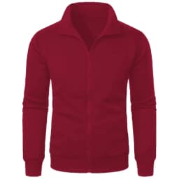 Autumn Men's Long Sleeve Zipper Jacket Coats Solid Color Warm Sweatshirts Casual Baseball Jacket Outdoor Streetwear