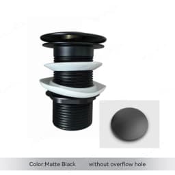 Bathroom Basin Sink Brass Pop Up Drain Waste Stoppers With or Without Overflow Hole Washbasin Bathroom Faucet Accessories